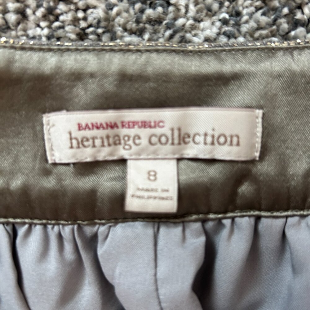 Banana Republic Heritage shiny full mini-skirt, size 8 - Picture 5 of 5